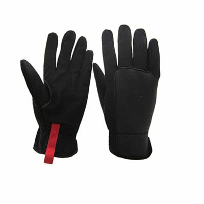 China Low Price Durable Black Industrial Work Mechanic Glove Cheap Winter Work Gloves for sale