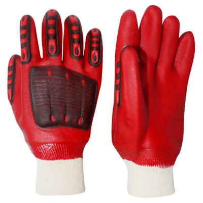 China Durable oil and gas industry tpr finger impact protection gloves for sale