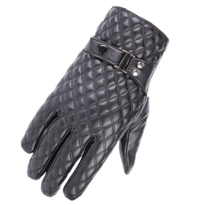 China Racing Bicycle Mens Fashion Winter PU Warm Leather Training Gloves for sale