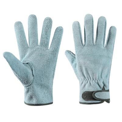 China Best Selling Oilfield Cow Split Gloves Wear-Resistant Leather Industrial Welding Gloves for sale