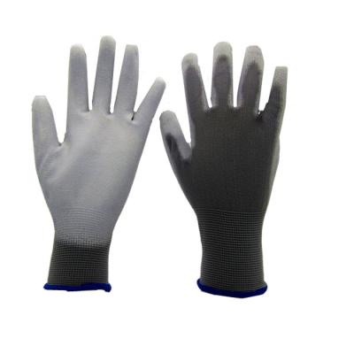 China Oilfield En388 4131 White Black Palm Nylon Guantes PU Coated Safety Work Gloves for sale