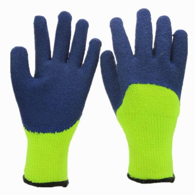 China Protective Rubber10G Hand Wrinkle Resistant Industrial Latex Palm Coated Working Gloves for sale