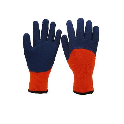 China Latex Flexible Ply Coated Safety Winter Work Gloves for sale