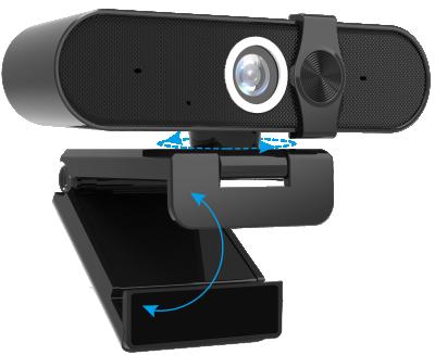 Κίνα Webcam With Cover 1080P Wide Angle USB Webcam Video Conferencing PC Computer WebCamera Manual Microphone With Slider Cover προς πώληση