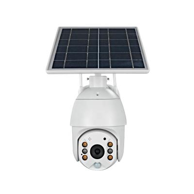 중국 NIGHT VISION Camera Outdoor Night and Day With Solar Panel Ptz IP Camera 4mp CCTV Wireless Security IP Camera PIR + Radar CMOS Dual Detection 판매용