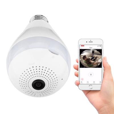 China Full HD E27 WiFi Built-in Lamp Because-4 Siren 1080P CCTV Wireless WIFI Bulb Camera For Home Security for sale