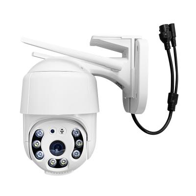 China Colorful Security Integrated Outdoor Surveillance Dome Camera Cloud PTZ 1080P Wifi Siren 1080P Wifi IP Camera In Night à venda