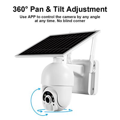 China IP Outdoor Security NIGHT VISION PTZ Camera HD 1080P CCTV Solar Battery WiFi Motion Detection Dome Camera Te koop