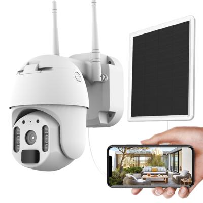 중국 2021 Solar IP Camera Seed PTZ Dome CCTV Camera Wifi Siren HD 1080P PIR Battery Built-in Security Outdoor Waterproof Radio 판매용