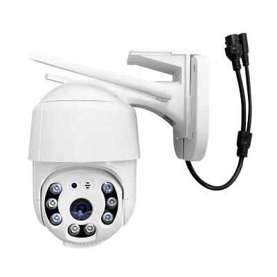 China Full Color Built-in Siren HD 1080P Night Vision Motion Detection Alarm Tuya YCC365 PLUS Outdoor Waterproof Dome Wifi PTZ SecurityCamera à venda