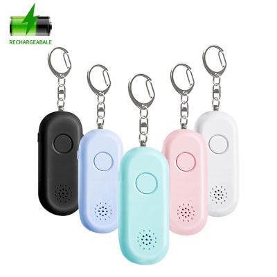 China Portable 120-130DB Siren Personal Alarm For Woman Emergency Self Defense Security Alarm Key Chain With Led Flashing Light Safe Sound 120DB Te koop