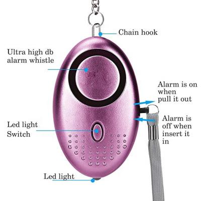 Cina For Walker Runner Woman Kids Girl Older Personal Security Alarm Mini Night Funtion Key Chain Key Chain in vendita