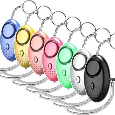 중국 ABS Plastic Self Defense Security Alarms Key Chain Mini SOS Key Chain Personal Alarm Device With Led Light 판매용