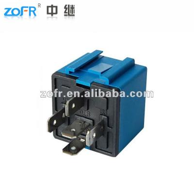 China Blue Color Sealed Auto Starter Relay Plug-in 4PIN Or 5PIN Socket for sale