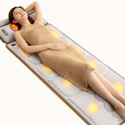 China Electric Massage Mat Back Stretching Vibration Heat Foot Leg Massager Full Body Vibration Mk Massage Sport Mattress for sale