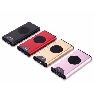 China Aluminum Alloy Factory Free Sample Wireless Power Bank High Capacity Dual Output Universal for sale