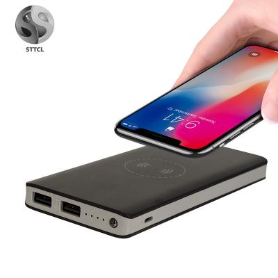 China 10000mah 10000mAh Cordless Power Bank with LED Torch Gift for Portable Company Office OEM Logo Powerbank High Capacity for sale