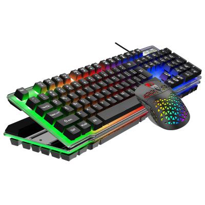 China Keyboard 19 Locks No Impact Selling USB Wholesale Control Keyboard and Mouse Wired Mouse Keyboard Gaming Combo Computer and Mobile for sale