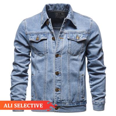 China MJ2011 Autumn Casual Slim Denim Jacket Jean Jackets Plus Size Men's Jacket High Quality QUICK-DRY for sale