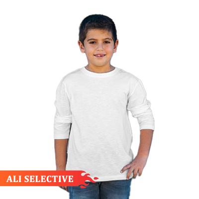 China KT2002 Child Clothing Wholesales Custom Cotton 100% High Quality Anti-Shrink Children Clothing Boys T-shirts Long Sleeve Wear for sale