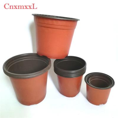 China American high quality hydroponic fresh flower style plastic flower pot double pot pp color plastic flower pot with competitive price. for sale