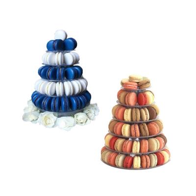 China Recycled Wholesale Materials 6 Tier Macaron Tower Macaron Tower Case Macaroon Package for sale