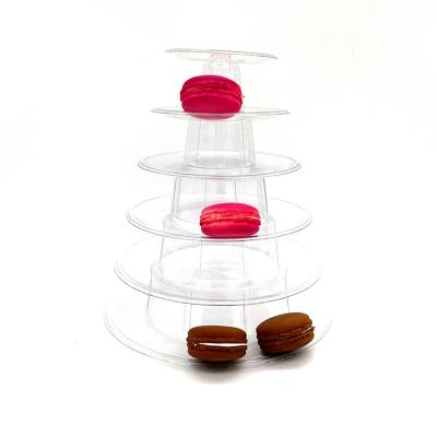 China Recycled Materials 6 Tier Macaron Tower Packaging for sale