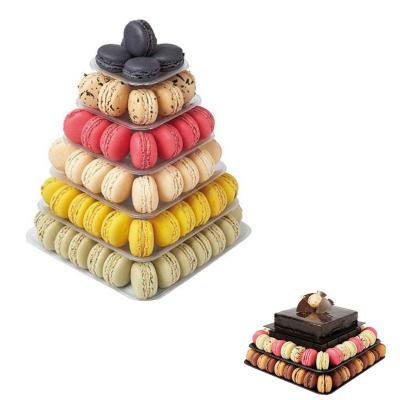 China Convenient And Eco - Friendly Macaron Boxes Macarons Disposable Packaging Tower With Low Price for sale