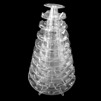 China Disposable Amazing Innovation Custom Clear Dressing Macaroon Tower Made in China for sale