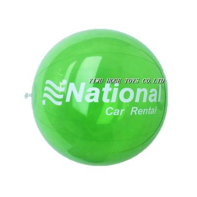 China Toy Custom Inflatable Green PVC Inflatable Small Clear Plastic Ball With Logo Printing for sale