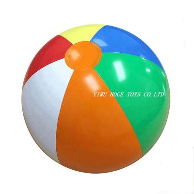 China Toy Wholesale Inflatable PVC Rainbow Inflatable Beach Ball For Promotion for sale