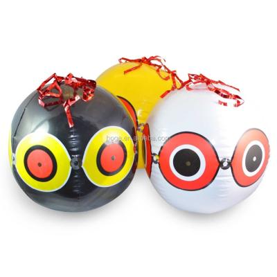 China Toy High Quality 40cm Inflatable Alert Bird Eye PVC Balloon Inflatable Beach Ball To Scare The Bird for sale