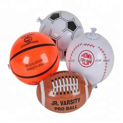 China PVC Inflatable Standard Baseball Beach Ball 16inch Inflatable Toy EN71 Ball For Promotion for sale