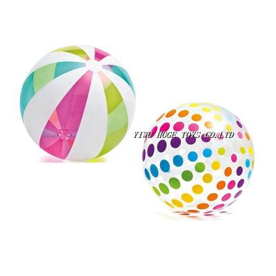 China 42 Inch Large Rainbow Inflatable Shiny Ball Transparent Colorful Giant Beach Ball Inflatable Toy for sale