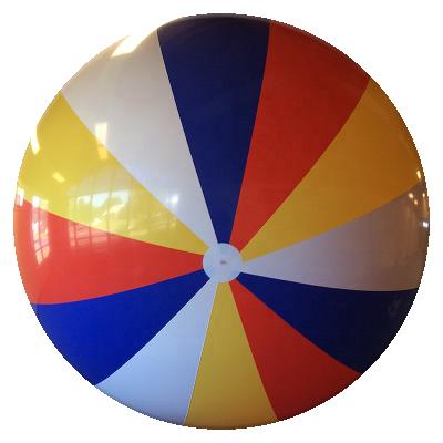 China Promotional Toy 36 Inch Colored 12 PVC Panel Inflatable Beach Ball for sale