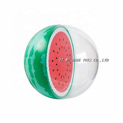 China Toy Top Quality 6P PVC Inflatable Watermelon Inflatable Beach Ball For Vacation for sale