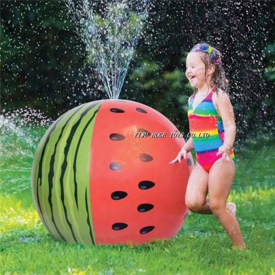 China Toy Hot Selling PVC Inflatable Watermelon Inflatable Beach Ball Sprinkler With Large Water Spray for sale