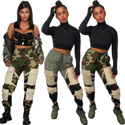 China Breathable Popular Urban Fashion Casual Camouflage Harem Pants Stylish Outfit Women Sport Pants for sale