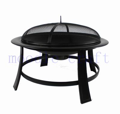 China Hot Sales Stored In High Quality Outdoor Backyard Patio Garden Fireplace With Cover Poker Around Steel Metal Firepit for sale