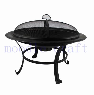 China Hot Sales Stored In High Quality Outdoor Backyard Patio Garden Fireplace With Cover Poker Around Steel Metal Firepits for sale