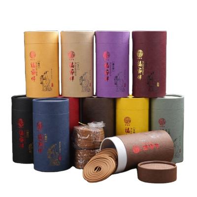 China Light Brown Chinese Incense Coil Study Office Aromatherapy Jasmine for sale