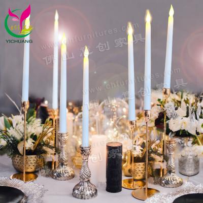 China COLOR CHANGING HYC-EC01 fashion romantic party white plastic led electronic candle on battery for sale for sale