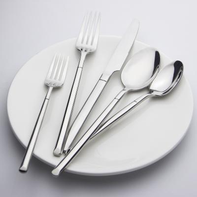 China YC3-097 Hot Sale Luxury Fancy Wedding Stocked Gold Stainless Steel Spoon And Fork Dinner Knife for sale