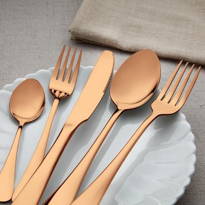 China YC3-054-04 Stainless Steel Decorative Spoon Knife Stocked Modern Tableware For Wedding for sale