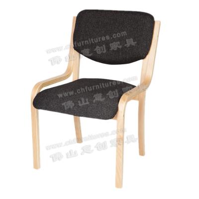 China YC-AF13 Modern Unique Imitated Wood Aluminum Stackable Conference Chair for sale