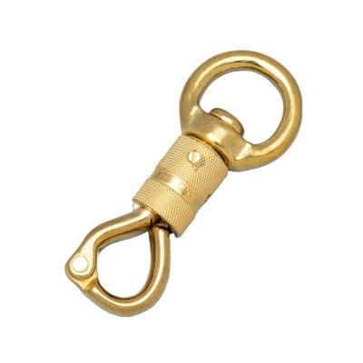 China Retail Industry Horse Gear Solid Brass Panic Snap Quick Release Hook For Horse Lead Ropes for sale