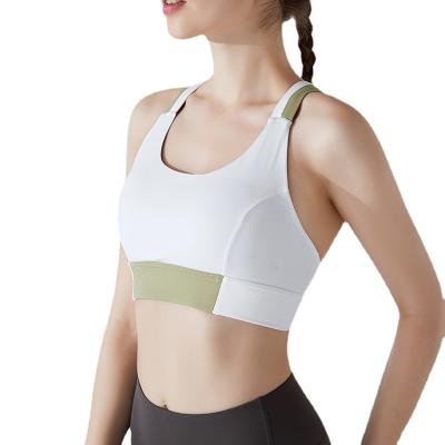 China Wholesale Breathable Sports Bra For Women, Strappy Padded Crisscross Back Yoga Sports Bras Medium Support Bra With Removable Cups 2021 for sale