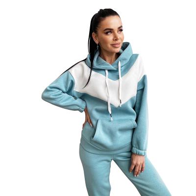 China Wholesale Winter Women's Autumn Breathable Sport Two Piece Outfits Long Sleeve Casual Pullover Hoodie Sports Suits for sale