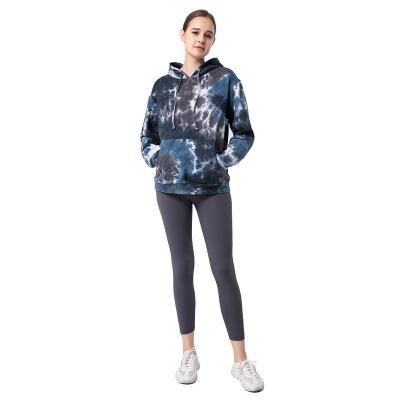 China New Viable Women's Running Sport Loose Jacket 100%Cottony-Soft Handfeel Hooded Yoga Sweater Lightweight Running Hoodie for sale