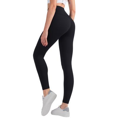 China Breathable High Quality Women Soft Naked-Feel Workout Gym Yoga Pants Squats To Heavy Duty High Waist Fitness Tights Sport Gaiters Routine Wear for sale